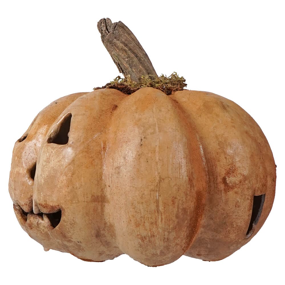 Classic Mustard Pumpkin Jack-O’-Lantern - Halloween