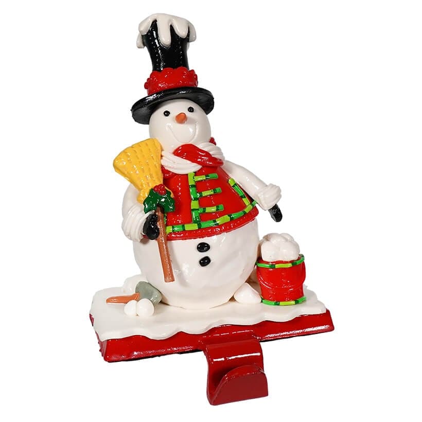 Clay Dough Snowman Stocking Holder