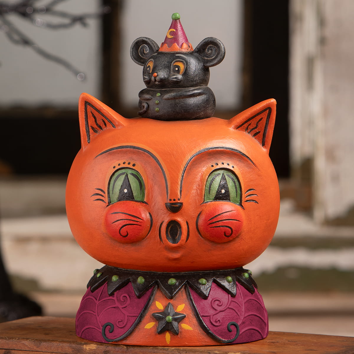 Copper Cat & Merlin Mouse by Johanna Parker for Bethany Lowe