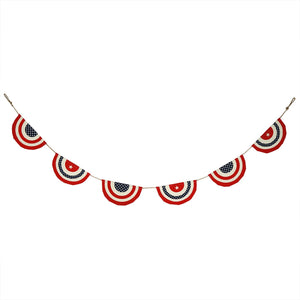 Cotton Patriotic Bunting Banner