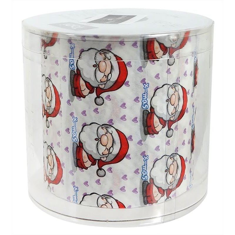 Cracking Up Santa Designer Toilet Paper