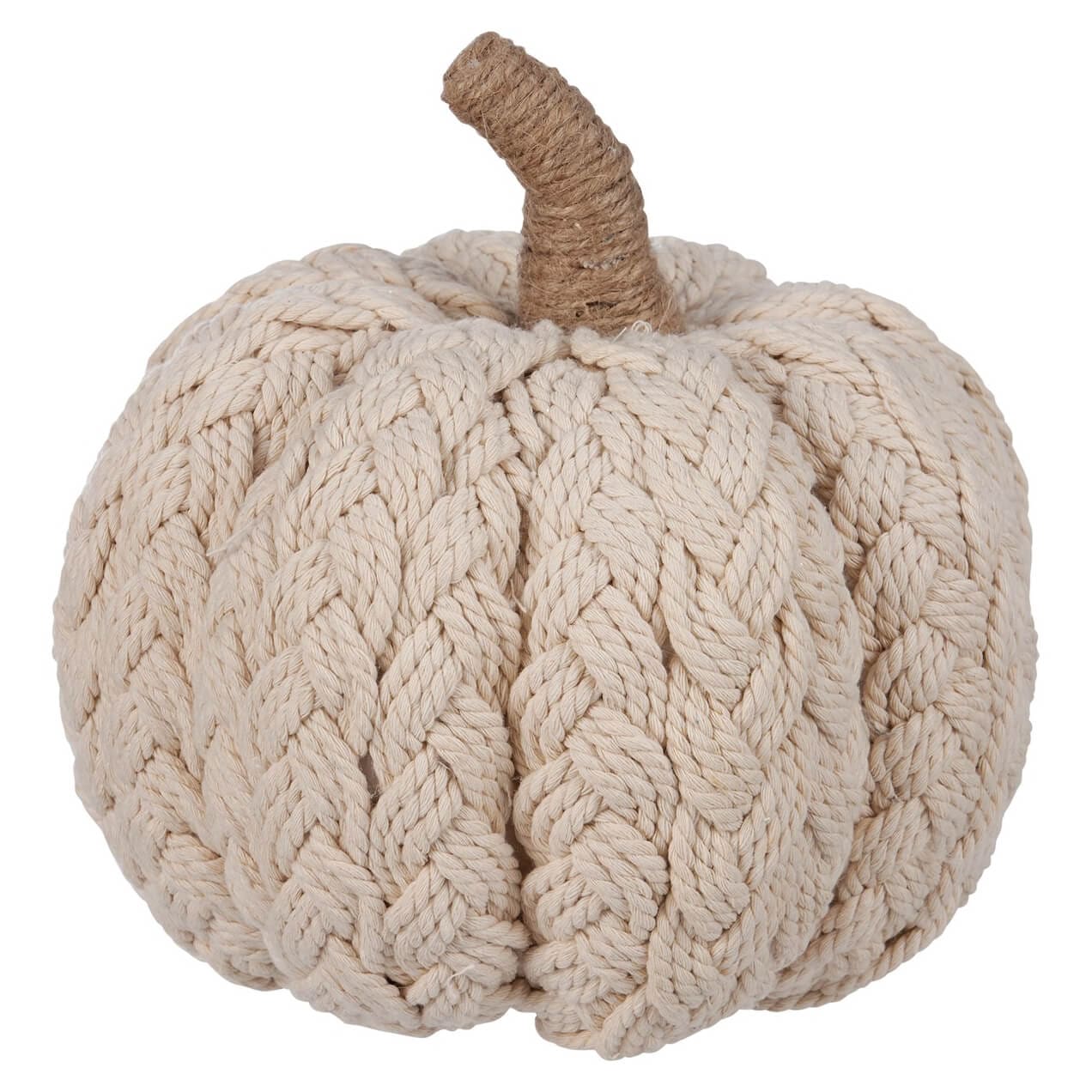 Cream Braided Pumpkin - Thanksgiving