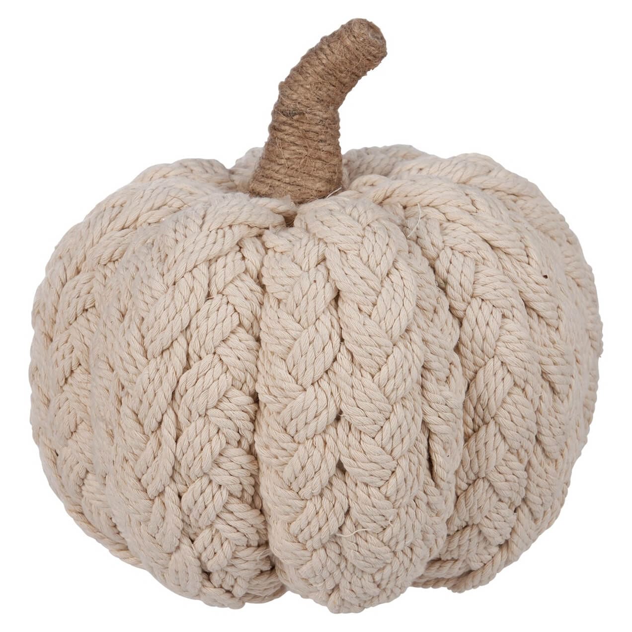 Cream Braided Pumpkin - Thanksgiving