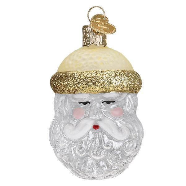 Crystal Santa Ornament