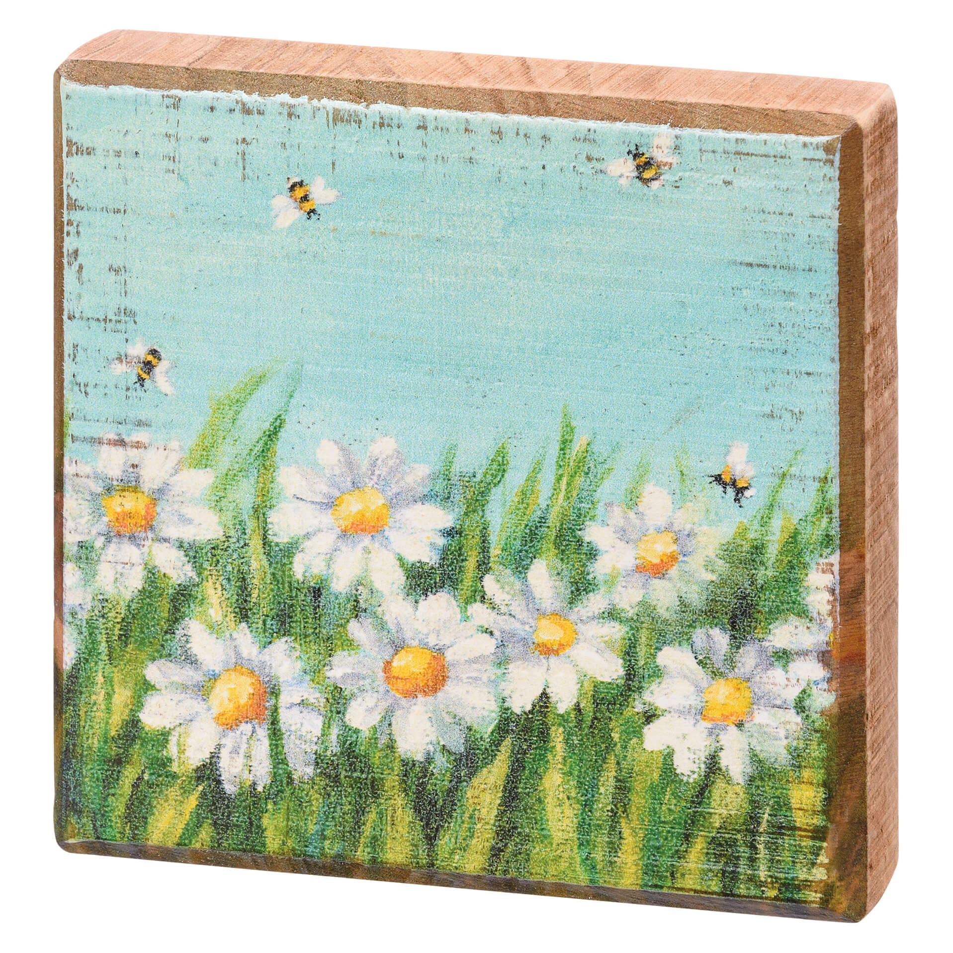 Daisies Block Sign - Easter