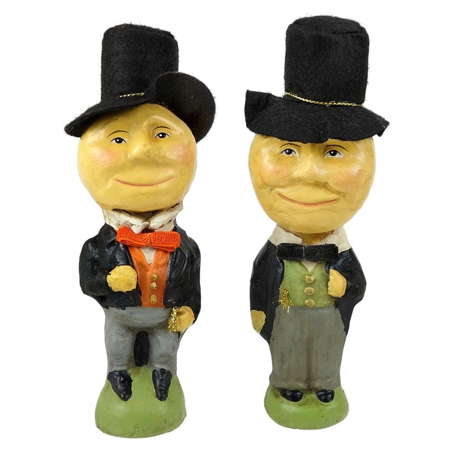 Dapper Moon Faced Men Set/2 by Glitterville โ Traditions