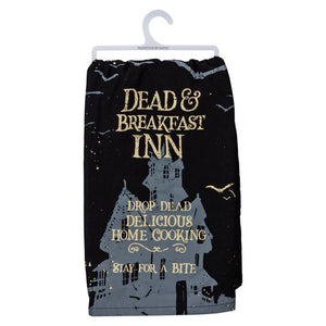 Dead & Breakfast Inn Kitchen Towel - Halloween