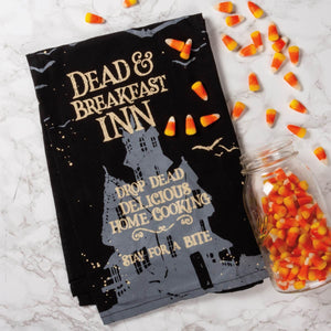Dead & Breakfast Inn Kitchen Towel - Halloween