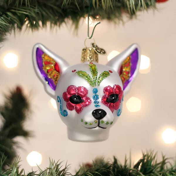 Dia De Los Muertos Dog Ornament - Ornaments