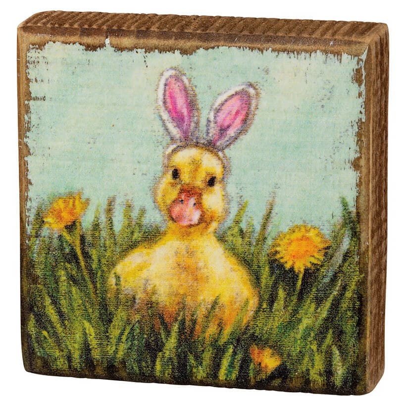 Duckling Ears Block Sign