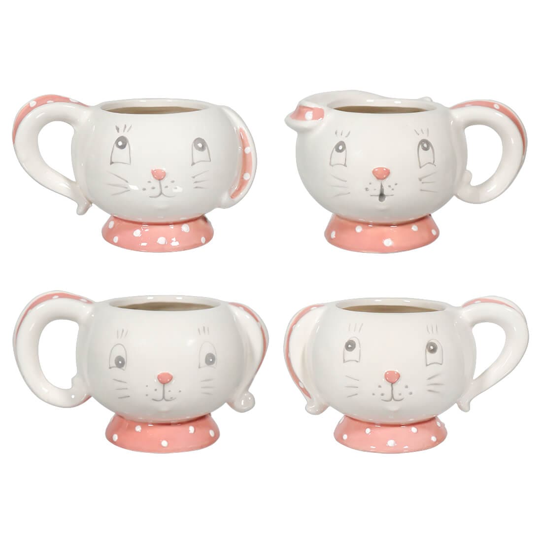 Easter Dottie 10oz Tea Cups Set/4