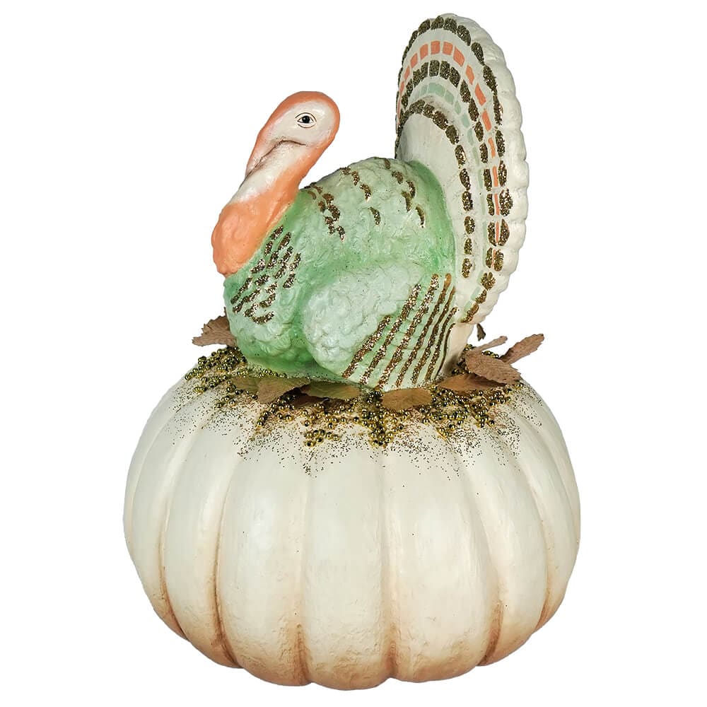 Elegant Turkey on Pumpkin