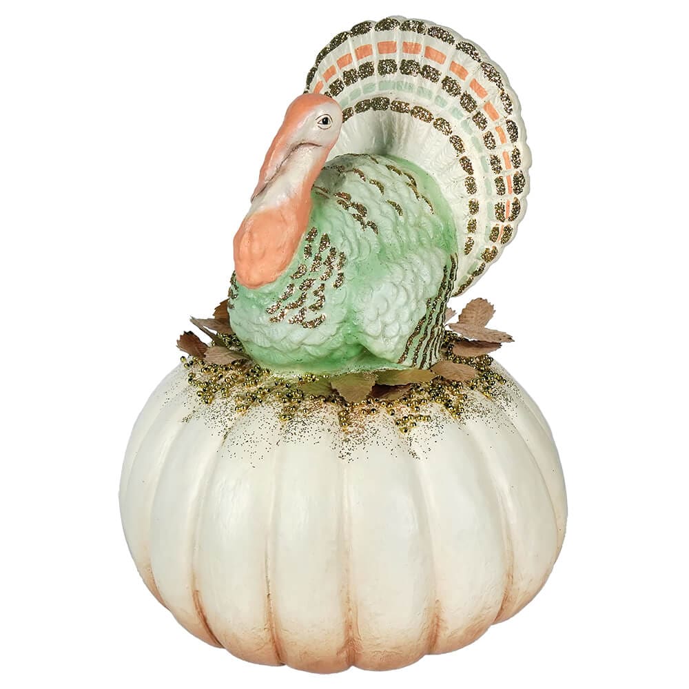 Elegant Turkey on Pumpkin