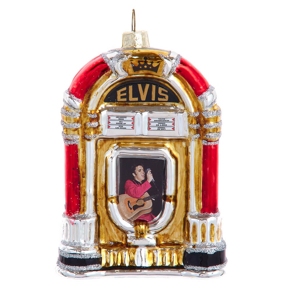 Elvis Presley® Glass Jukebox Ornament - Ornaments