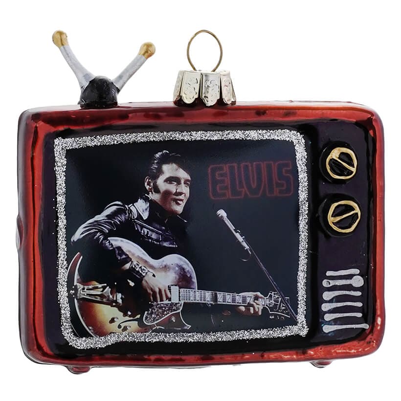 Elvis Presley® Glass T.V. Ornament