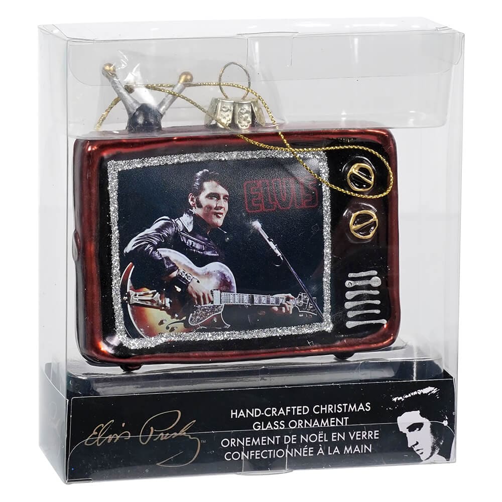 Elvis Presley® Glass T.V. Ornament