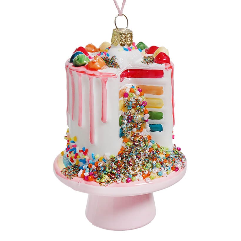 Explosion Confetti Cake Ornament