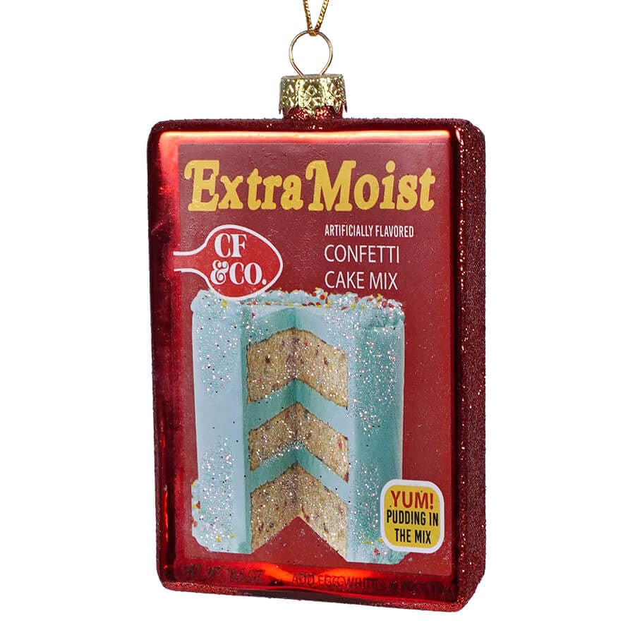 Extra Moist Confetti Cake MIx Ornament - Ornaments