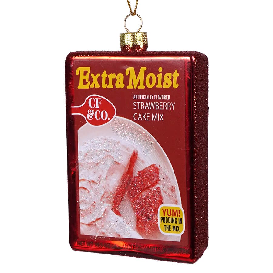 Extra Moist Strawberry Cake Mix Ornament - Ornaments