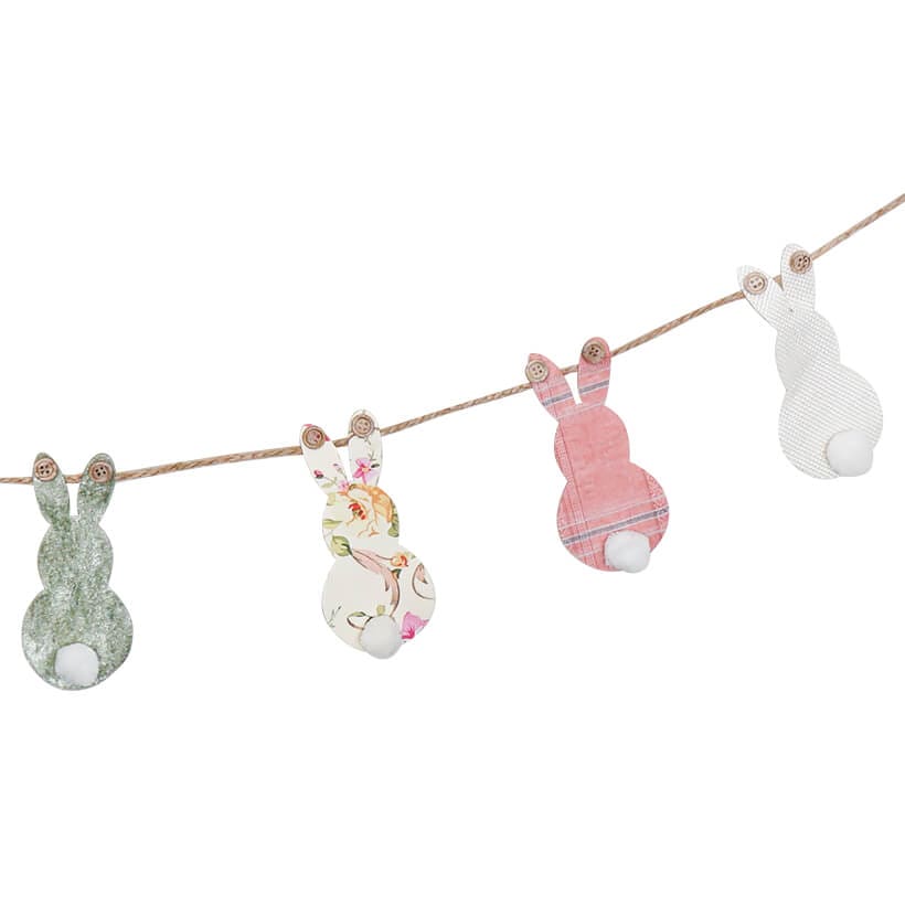 Fabric Easter Bunny Garlands Set/2