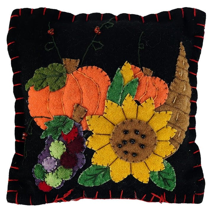 Fall Pumpkins & Sunflowers Pillow