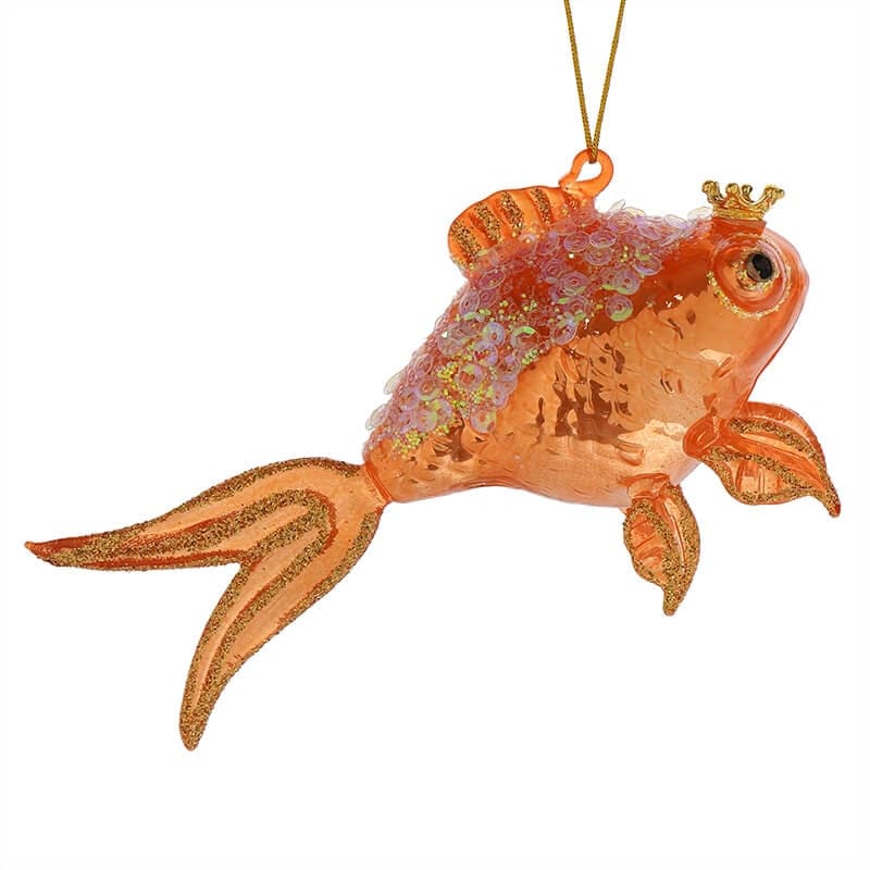 Fanciful Orange Goldfish Ornament