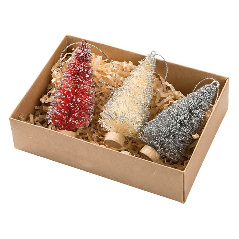 Farm Bottle Brush Trees Set/3