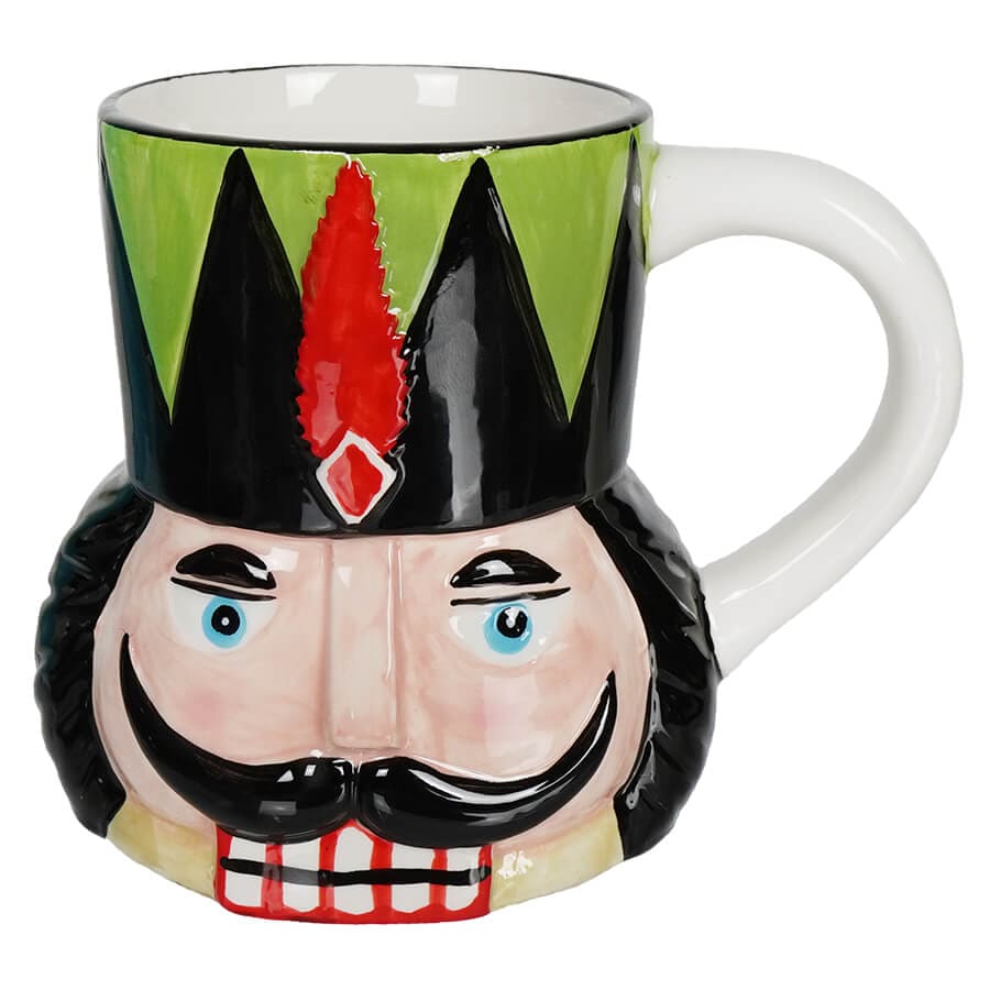 Feather Nutcracker Mug - Christmas