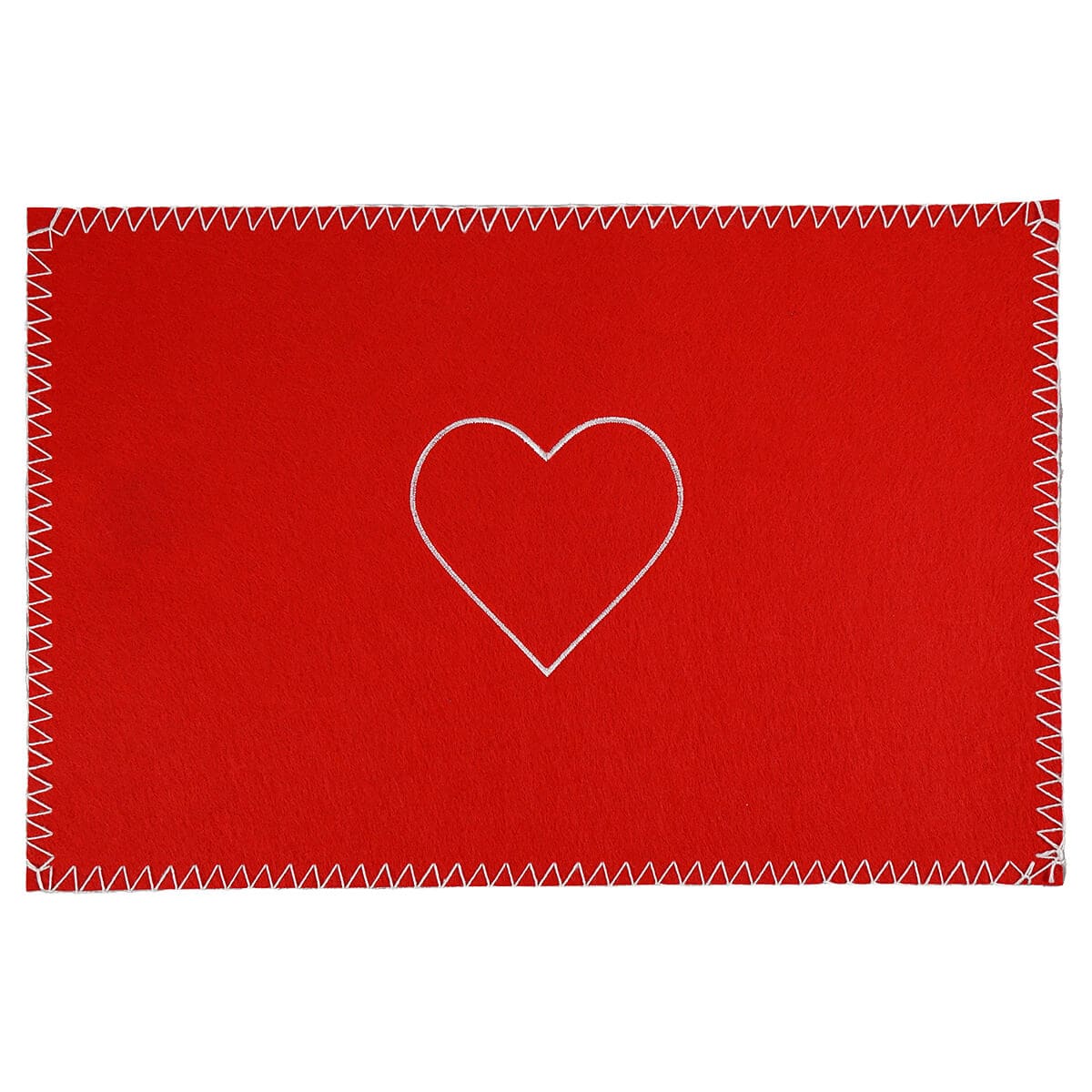 Felt Heart Placemats Set/4