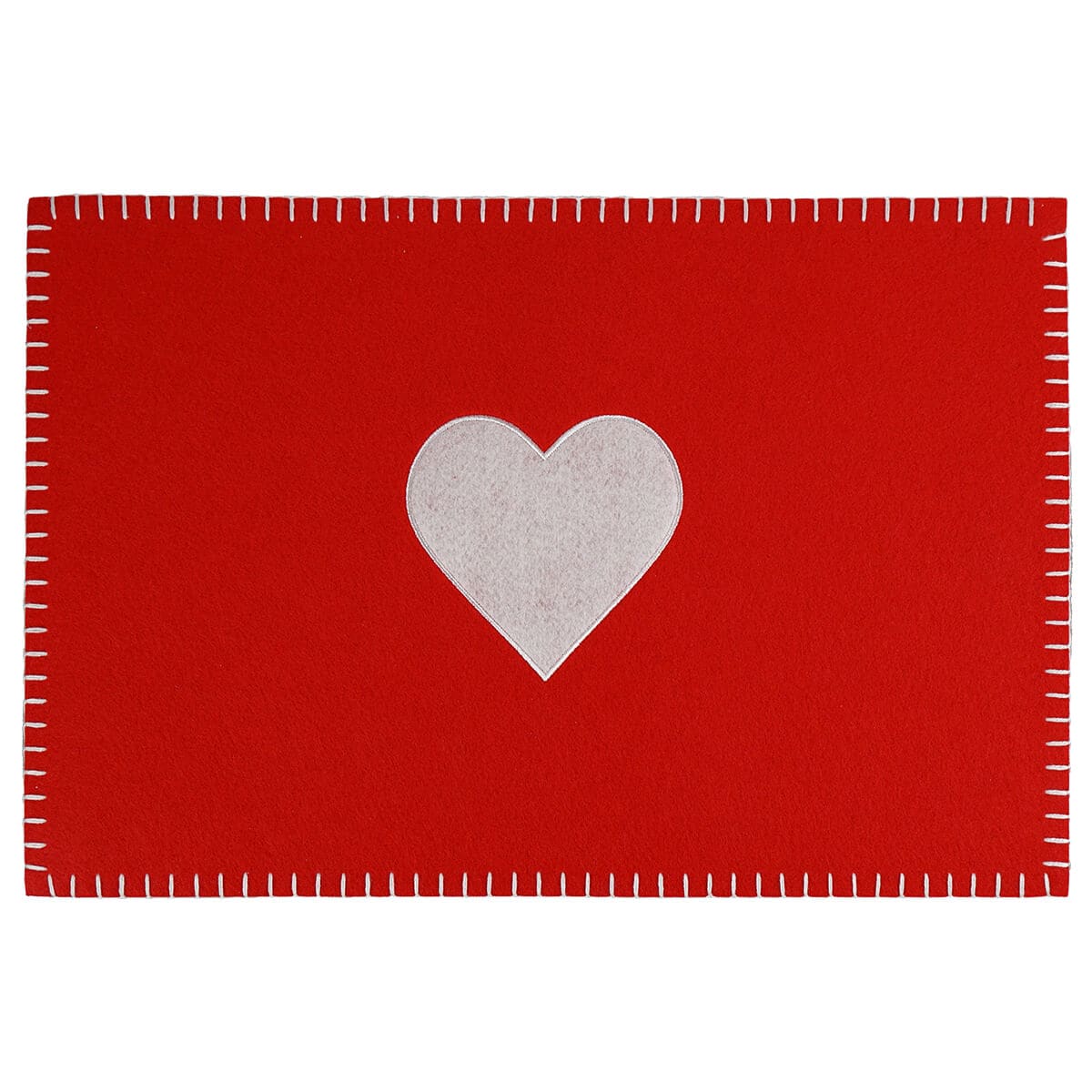 Felt Heart Placemats Set/4