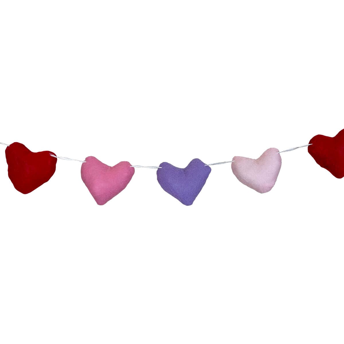 Felt Hearts Banner - Valentine’s Day