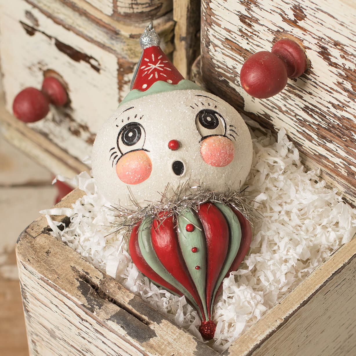 Finial Louie Ornament - Christmas