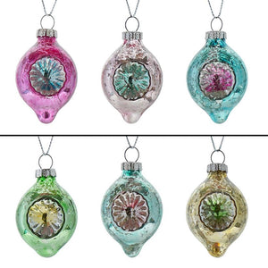 Finial Reflector Ornaments Set/6
