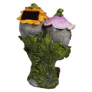 Floral Solar Lighted Fairy Home