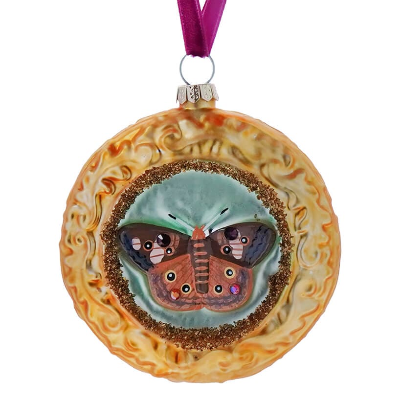 Framed Buckeye Butterfly Ornament