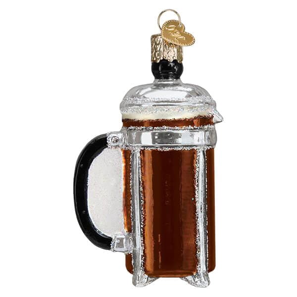 French Coffee Press Ornament