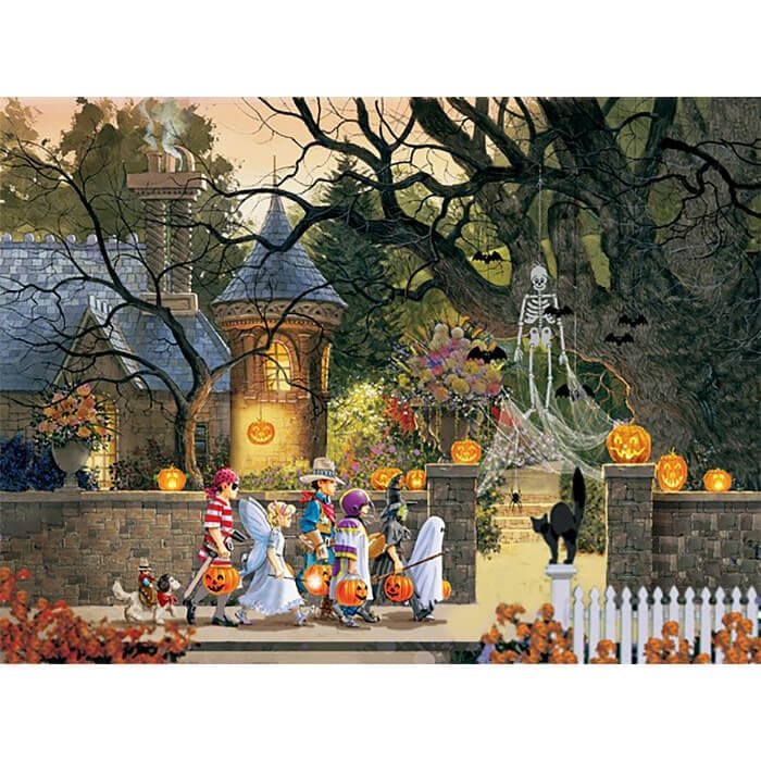 Friends on Halloween Puzzle