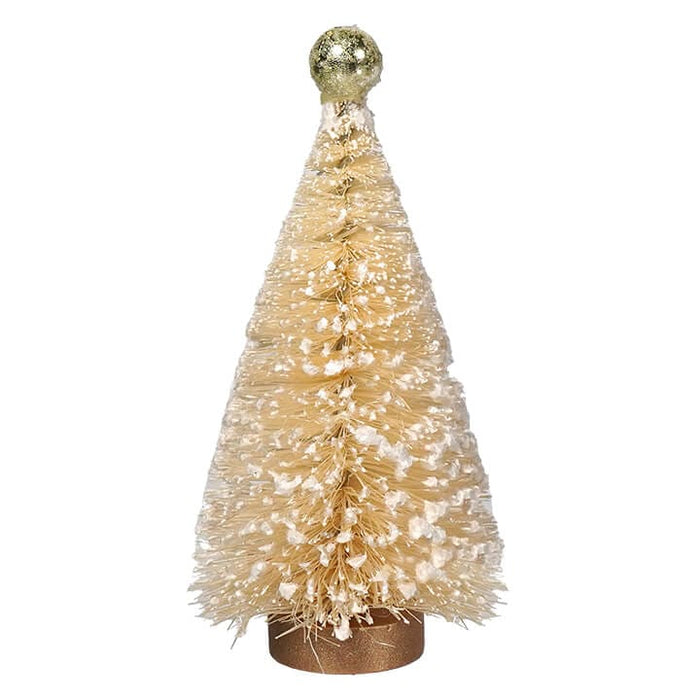 Frosted Cream Tree With Gold Top by Cody Foster – Traditions