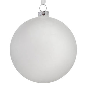 Frosted Peace Poinsettia Ornament