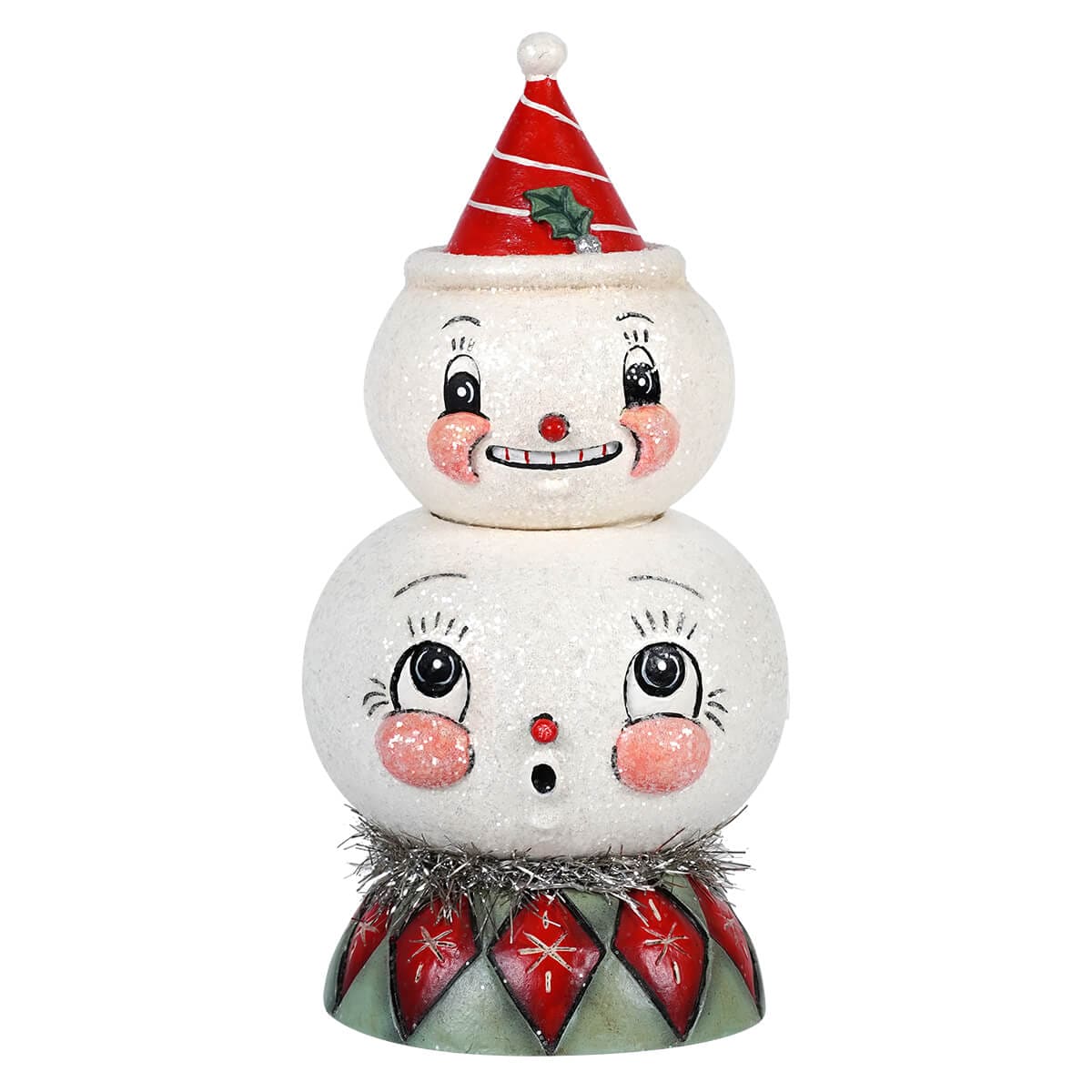 Frosty Finial Stack Container - Christmas