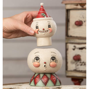 Frosty Finial Stack Container - Christmas