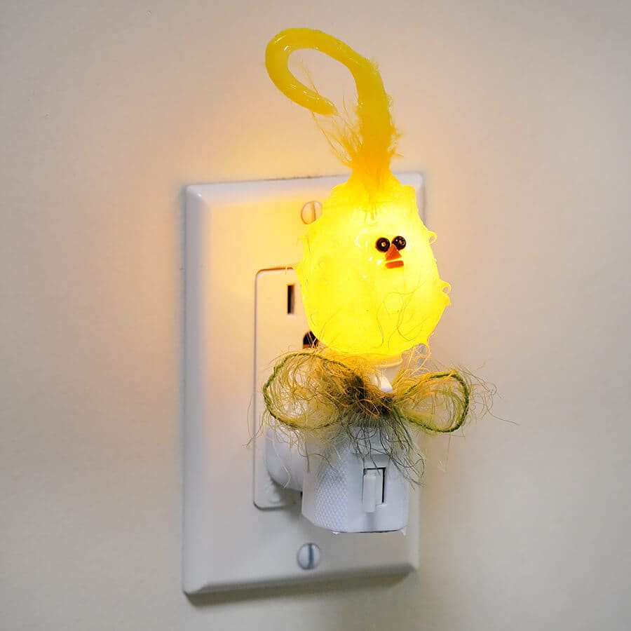 Furry Yellow Chick Nightlight Friend