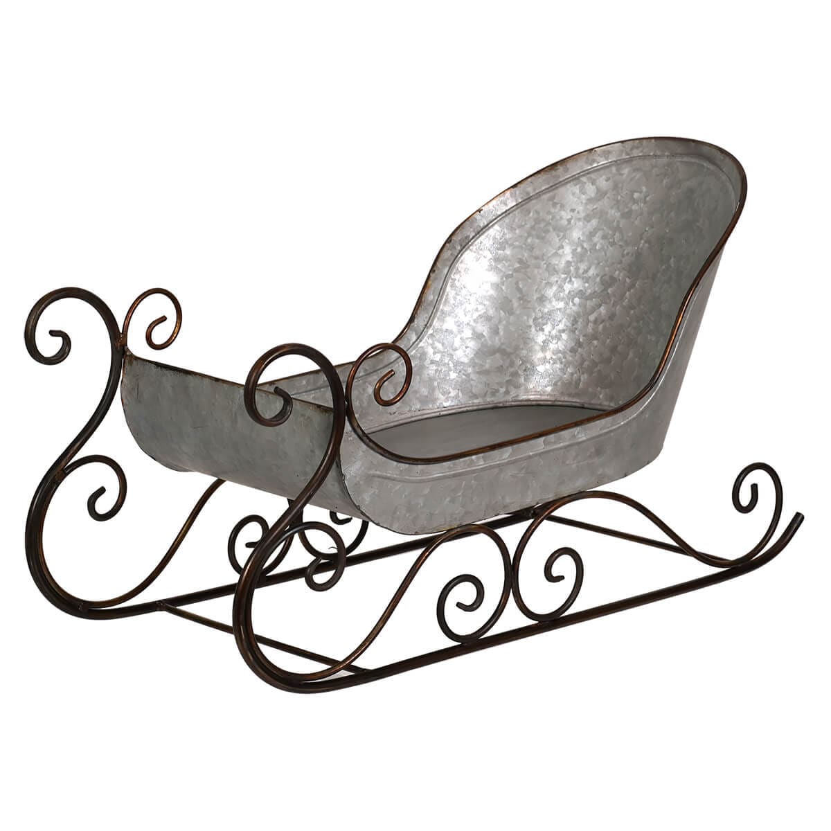 Galvanized Metal Sleigh