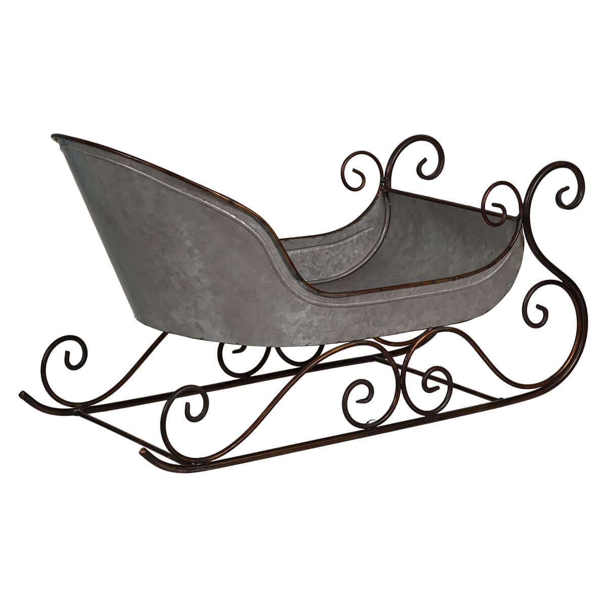 Galvanized Metal Sleigh