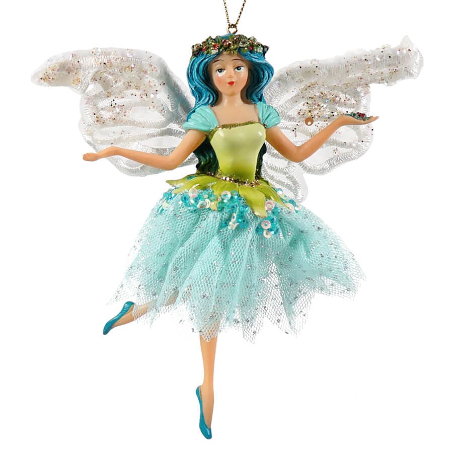 Garden Blue Fairy Ornament