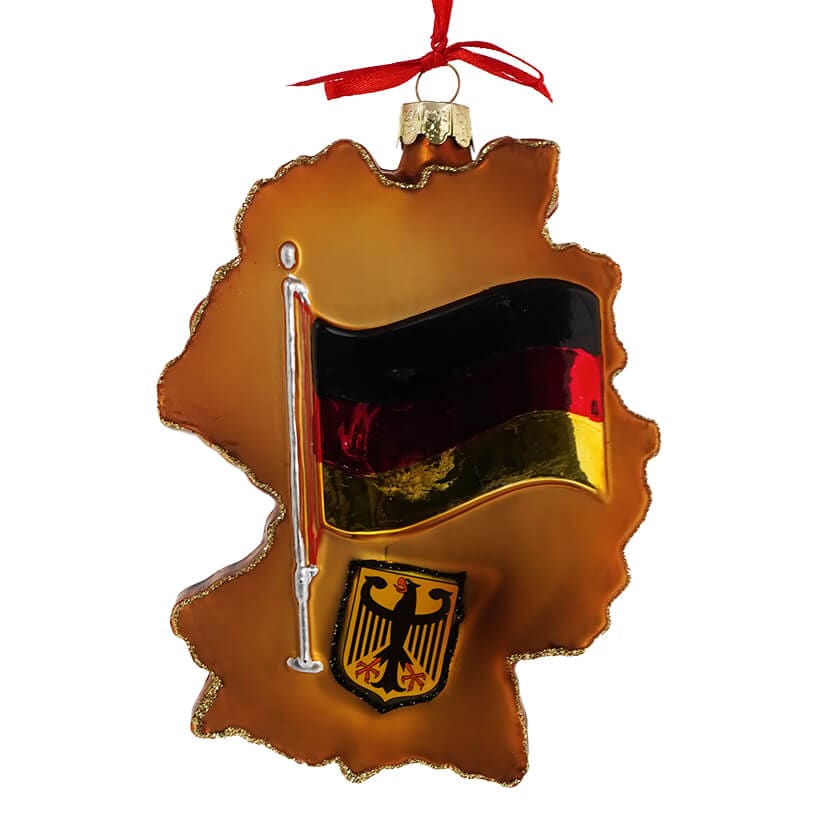 Germany International Country Map Ornament