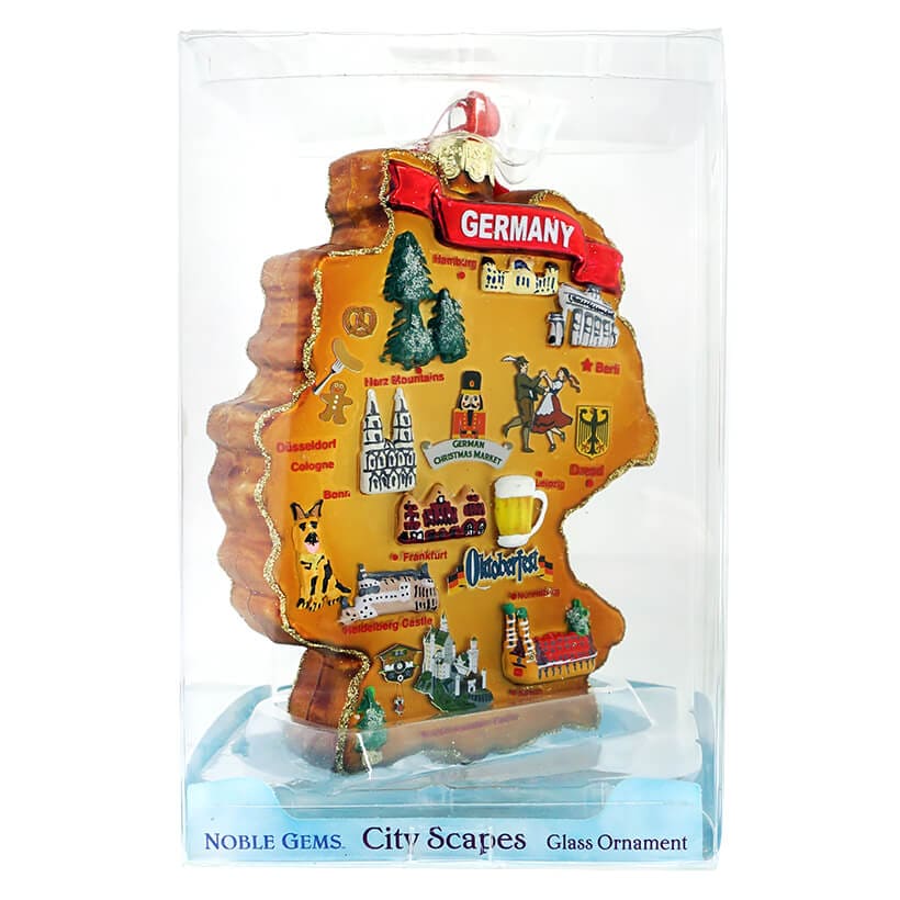 Germany International Country Map Ornament