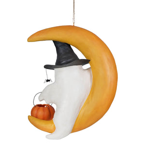 Ghoulish Moon Paper Mache - Halloween