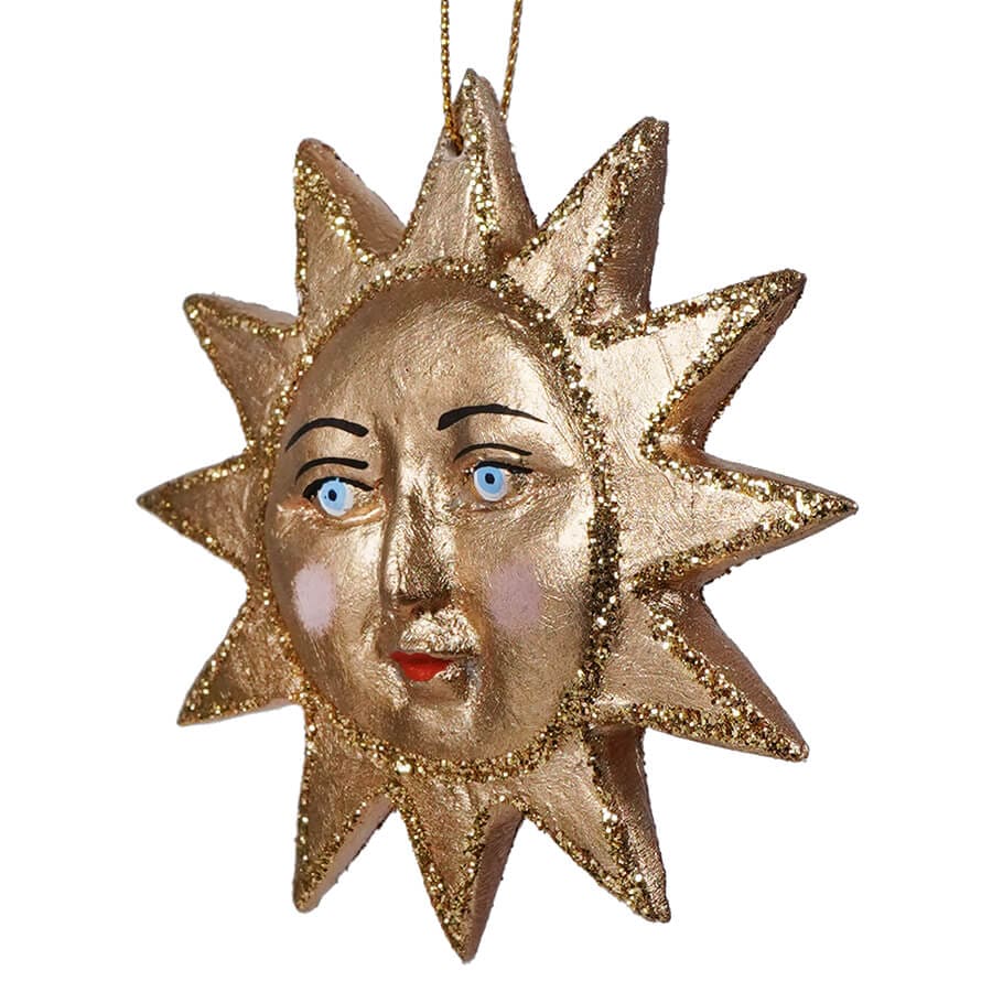 Gilded Sun Ornament - Christmas