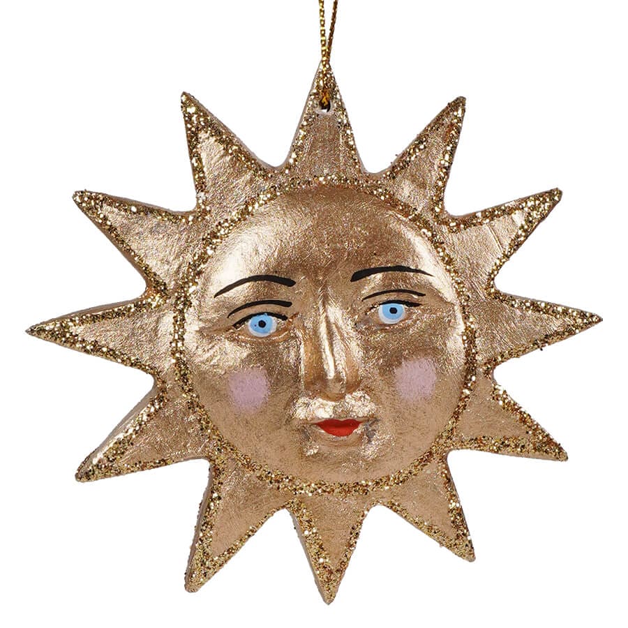 Gilded Sun Ornament - Christmas